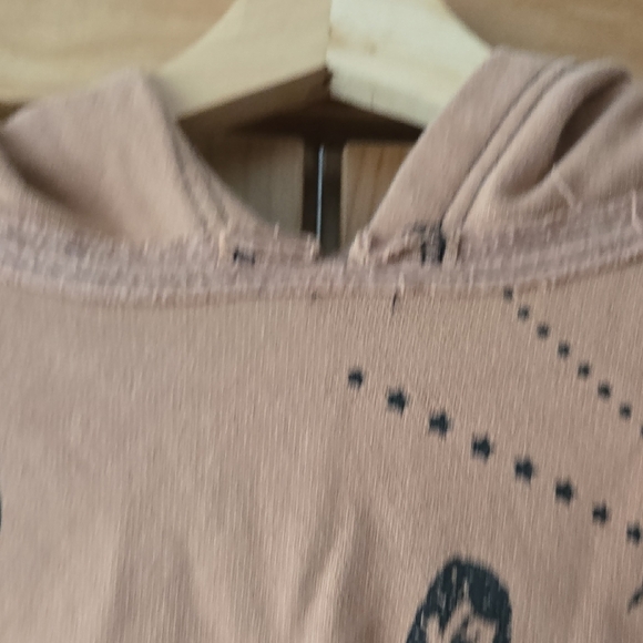 Urban Outfitters Tan, Distressed Palmistry Graphic Hoodie, Celestial, M, GUC - Picture 4 of 13